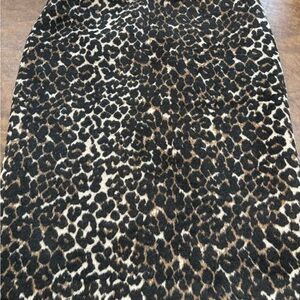 Lord & Taylor Animal Print Pencil Skirt